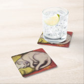 "The White Cat" van Franz Marc Kartonnen Onderzetters (Insitu)