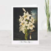 The White Lily — Modern Botanical Reinterpretation Kaart (Voorkant)