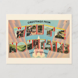 The White Mountains of NH Postcard Briefkaart