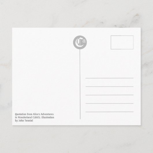 The White Rabbit CC0242 Fairy Tale Briefkaart (Achterkant)