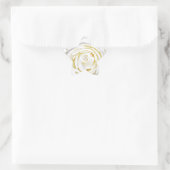 The White Rose of Love_ Ster Sticker (Tas)