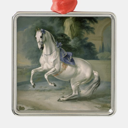 The White Stallion 'Leal' en levade, 1721 Metalen Ornament (Voorkant)