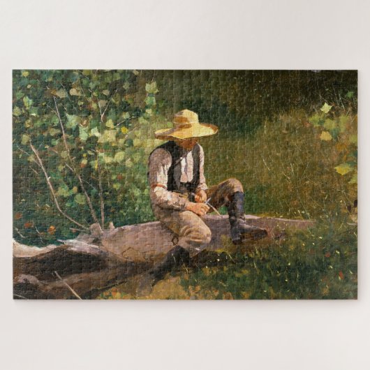 The Whittling Boy (door Winslow Homer) Legpuzzel (Horizontaal)