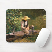 The Whittling Boy (door Winslow Homer) Muismat (Met muis)