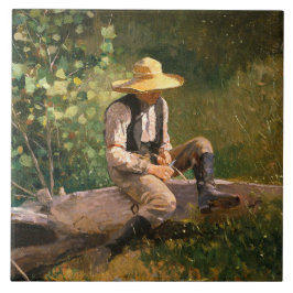 The Whittling Boy (door Winslow Homer) Tegeltje