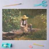 The Whittling Boy (door Winslow Homer) Tissuepapier (Craft)