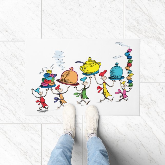 The Whos Carrying the Christmas Feast Deurmat (Binnen)