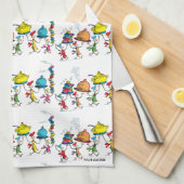 The Whos Carrying the Christmas Feast Theedoek (Quarter Fold)