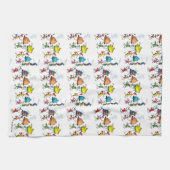 The Whos Carrying the Christmas Feast Theedoek (Horizontaal)