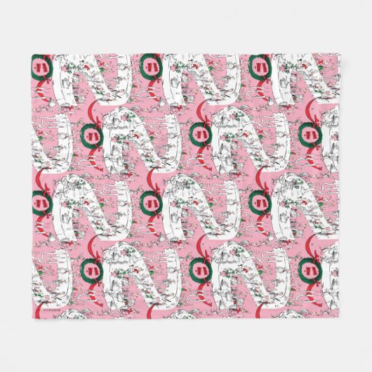 The Whos' Merry Christmas Feast Fleece Deken (Voorkant (Horizontaal))