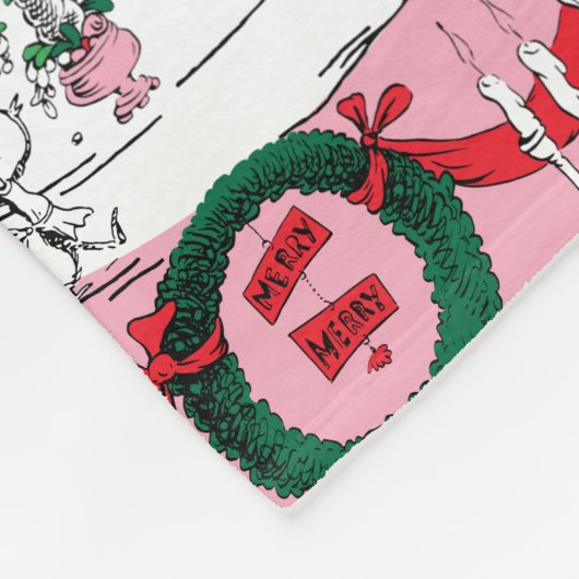 The Whos' Merry Christmas Feast Fleece Deken (Hoek)