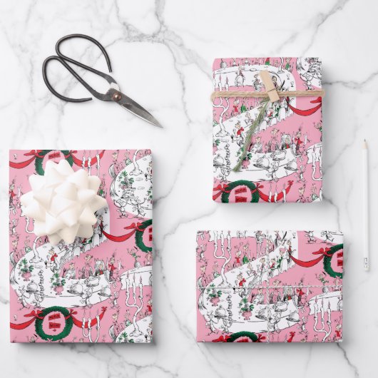 The Whos' Merry Christmas Feast Inpakpapier Vel (Voorkant)