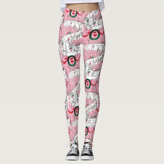 The Whos' Merry Christmas Feast Leggings (Voorkant)