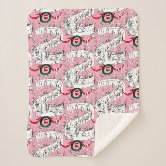 The Whos' Merry Christmas Feast Sherpa Deken (Voorkant)