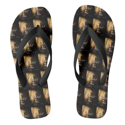 The Wicked Flee Spreuken 28:1 KJV BLK All-over Teenslippers (Voetbed)