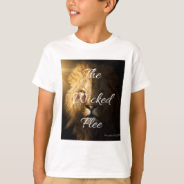 The Wicked Flee Spreuken 28:1 KJV Jongen T-shirt