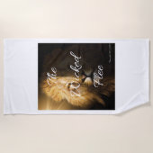 The Wicked Flee Spreuken 28:1 KJV Strandlaken (Voorkant)