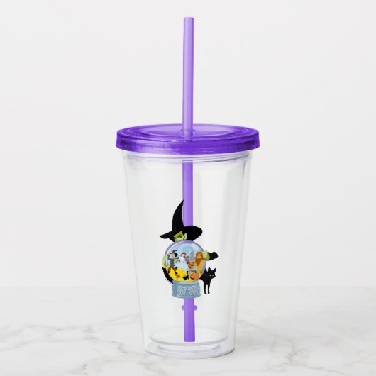 The Wicked Witch Crystal Ball Halloween Acryl Drinkbeker (Voorkant)