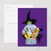 The Wicked Witch Crystal Ball Halloween Briefkaart (Voorkant / Achterkant)