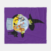 The Wicked Witch Crystal Ball Halloween Fleece Deken (Voorkant (Horizontaal))