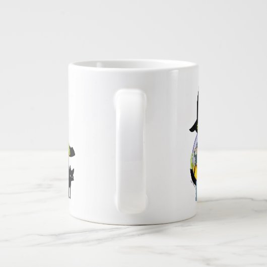 The Wicked Witch Crystal Ball Halloween Grote Koffiekop (Achterkant)