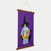 The Wicked Witch Crystal Ball Halloween Hangend Wandkleed (Gebogen)