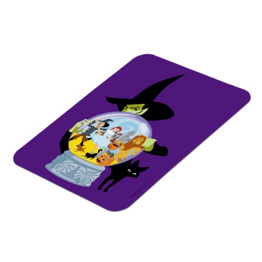 The Wicked Witch Crystal Ball Halloween Magneet (Linkerzijde)