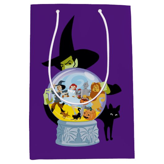 The Wicked Witch Crystal Ball Halloween Medium Cadeauzakje (Voorkant)