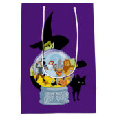 The Wicked Witch Crystal Ball Halloween Medium Cadeauzakje (Achterkant)