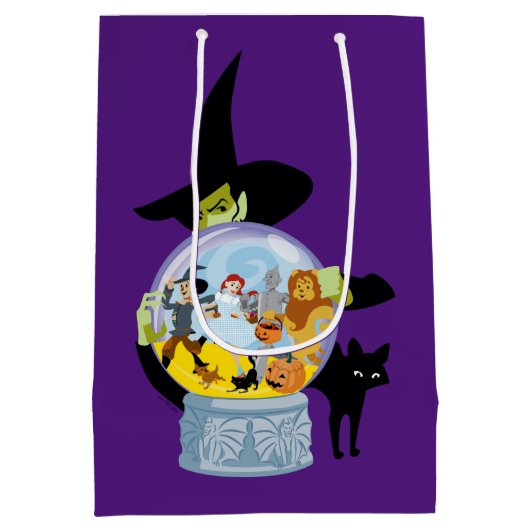 The Wicked Witch Crystal Ball Halloween Medium Cadeauzakje (Achterkant)