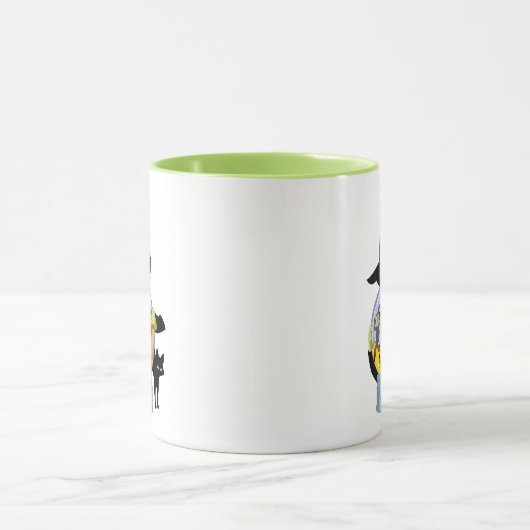 The Wicked Witch Crystal Ball Halloween Mok (Midden)