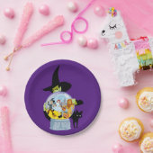 The Wicked Witch Crystal Ball Halloween Papieren Bordje (Feest)