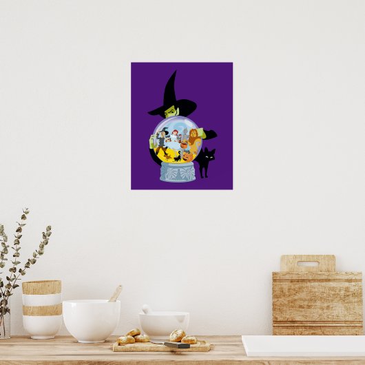 The Wicked Witch Crystal Ball Halloween Poster (Keuken)