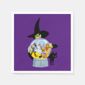 The Wicked Witch Crystal Ball Halloween Servet (Voorkant)