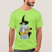 The Wicked Witch Crystal Ball Halloween T-shirt (Voorkant)