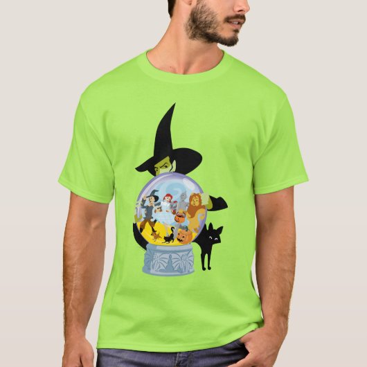 The Wicked Witch Crystal Ball Halloween T-shirt (Voorkant)