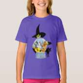 The Wicked Witch Crystal Ball Halloween T-shirt (Voorkant)