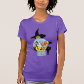 The Wicked Witch Crystal Ball Halloween T-shirt (Voorkant)