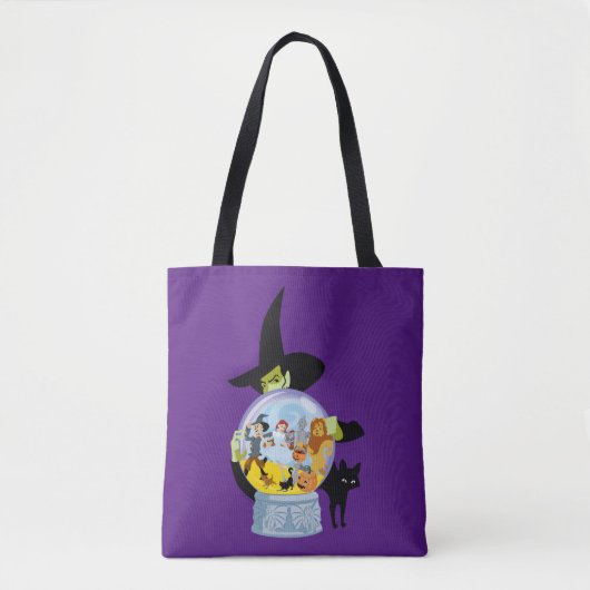 The Wicked Witch Crystal Ball Halloween Tote Bag (Voorkant)
