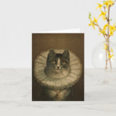 "The Widow"  kaart voor kattenliefhebbers (Gele Bloem)