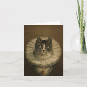 "The Widow"  kaart voor kattenliefhebbers