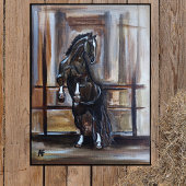 The Wild Horse Painting by Alfred Fox Canvas Afdruk