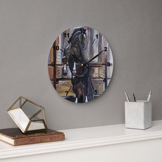 The Wild Horse Painting by Alfred Fox Grote Klok (Kantoor)