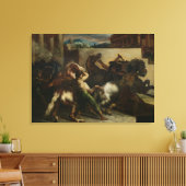 The Wild Horse Race at Rome, c.1817 Canvas Afdruk (Insitu (Woonkamer))