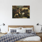 The Wild Horse Race at Rome, c.1817 Canvas Afdruk (Insitu (Slaapkamer))