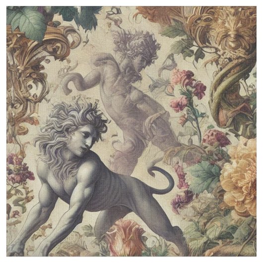 The Wild Lush - Gothic Statement Tegel Stof (Close Up)