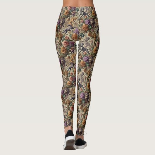 The Wild Lush - Gotisch Victoriaans Leggings (Achterkant)