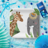 The Wild One' Animal thema kind Verjaardagsfeest Papieren Bordje (Feest)