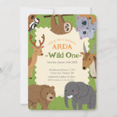 The Wild One: uitnodiging voor een dierenverjaarda (Voorkant)