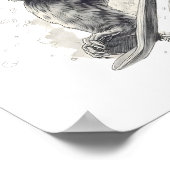 The Wild Rider Bear Sketch Poster (Hoek)